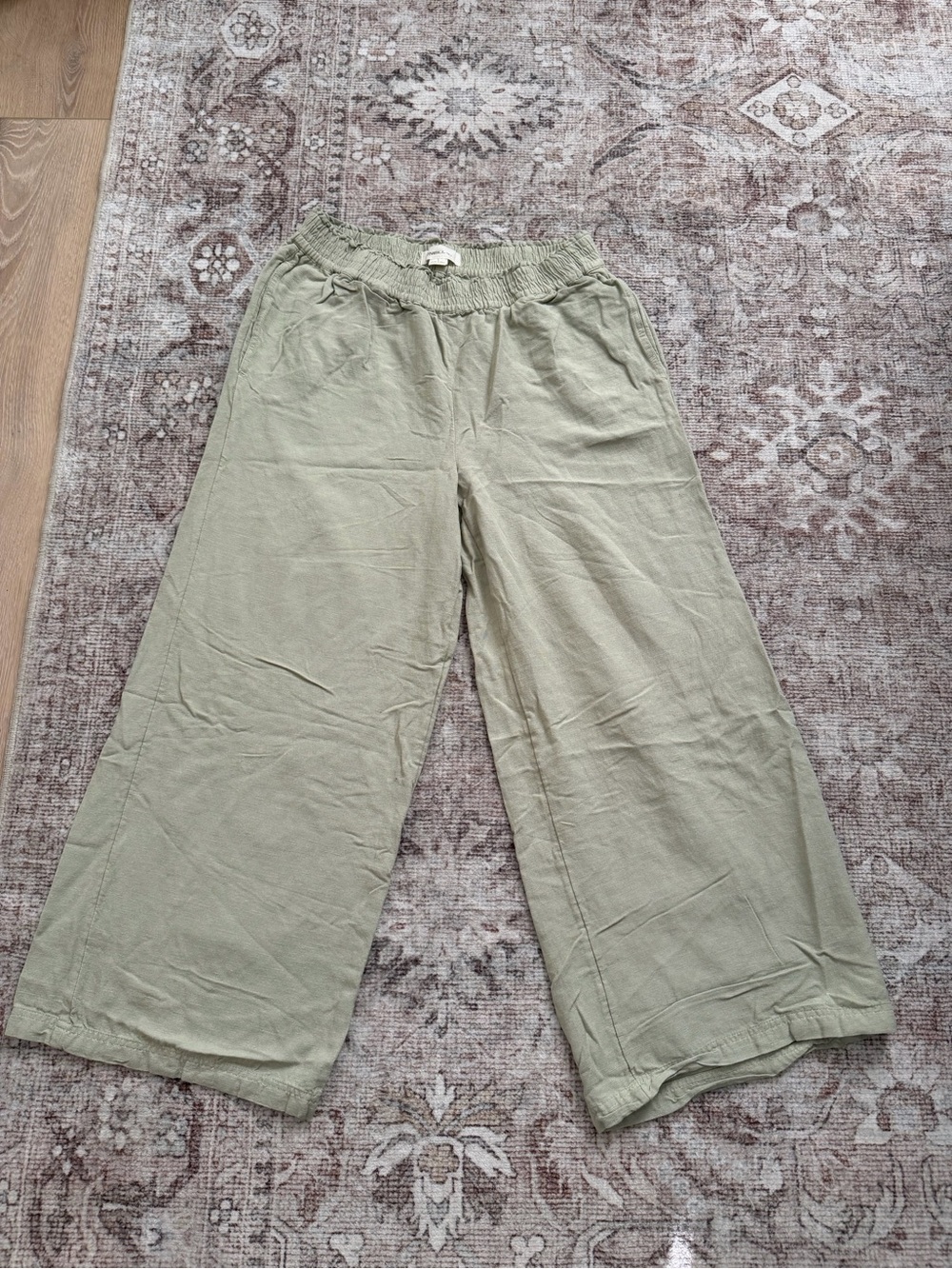 O'Neill Sage Green Elastic Waist Pull-On Pants